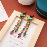 Sparkly Crystal X-mas Drop Earrings