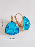 18k Triangle Dangle Earrings for Party Wedding - Bijoux Gift