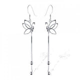 925 Silver Long Earrings for Women Girls Christmas Gift Statement Jewelry
