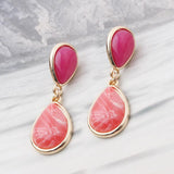 NeeFuWoFu Stone Crystal Dangle Earrings Drop Shape Charm Brinco Ear