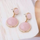NeeFuWoFu Stone Crystal Dangle Earrings Drop Shape Charm Brinco Ear