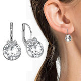 Bella V Drop Earring for Women Christmas Birthday Crystals from Austria