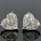 925 Silver Moissanite Stud Earrings for Women