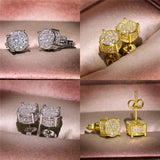 925 Silver Moissanite Stud Earrings for Women