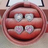 925 Silver Moissanite Stud Earrings for Women