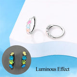 925 Silver Cat Claw Heart Earrings, Christmas Party Gift
