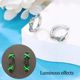 925 Silver Cat Claw Heart Earrings, Christmas Party Gift