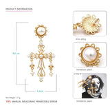 Hip Hop Christmas Jewelry Cross Stud Earrings for Women
