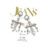 Hip Hop Christmas Jewelry Cross Stud Earrings for Women