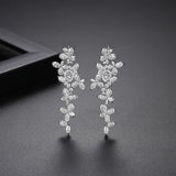 Elegant CZ Dangle Earrings for Women