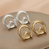Anslow Arrivals Zinc Alloy Silver/Gold Plated Stud Earrings For Women