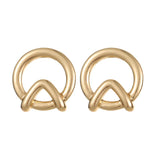 Anslow Arrivals Zinc Alloy Silver/Gold Plated Stud Earrings For Women