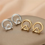 Anslow Arrivals Zinc Alloy Silver/Gold Plated Stud Earrings For Women
