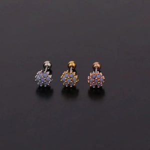 Zircon Piercing Stud Earrings for Women - Christmas Gift