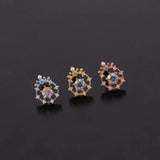 Zircon Piercing Stud Earrings for Women - Christmas Gift