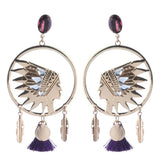 Tassel Earrings Crystal Long Brinco Ear Oorbellen Christmas Gift
