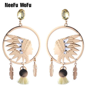 Tassel Earrings Crystal Long Brinco Ear Oorbellen Christmas Gift