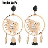 Tassel Earrings Crystal Long Brinco Ear Oorbellen Christmas Gift