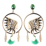 Tassel Earrings Crystal Long Brinco Ear Oorbellen Christmas Gift