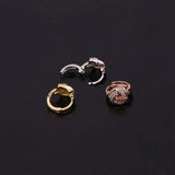 Round Star Earrings for Women Christmas Jewelry