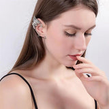 Pearl Crystal Ear Cuffs - Christmas Elf Fairy Halloween Earrings