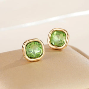 Anslow Crystal Stud Earrings Romantic Sweet Women Girls Christmas Gift