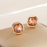 Anslow Crystal Stud Earrings Romantic Sweet Women Girls Christmas Gift