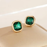 Anslow Crystal Stud Earrings Romantic Sweet Women Girls Christmas Gift