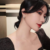 Zircon Star Moon Earrings for Women