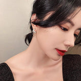 Zircon Star Moon Earrings for Women