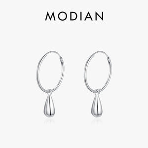 925 Silver Round Dangle Earrings Charm Drop - Christmas Jewelry