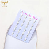 Fly Butterfly Earrings Small Ear Studs Stainless Steel Jewelry Accessories