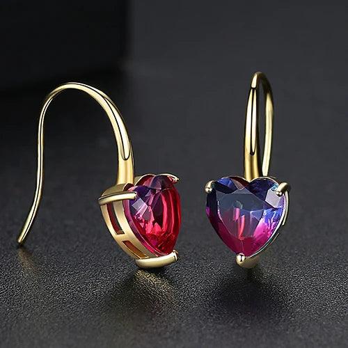 Square CZ Drop Earrings for Women - CZ Friendship Jewelry