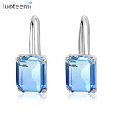 Square CZ Drop Earrings for Women - CZ Friendship Jewelry