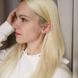 Square CZ Drop Earrings for Women - CZ Friendship Jewelry
