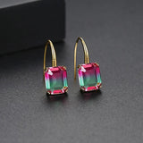Square CZ Drop Earrings for Women - CZ Friendship Jewelry