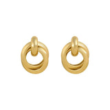 Metal Laminated Ring Earring Christmas Party Jewelry