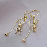 Rabbit Tassel Earrings Christmas Party Jewelry