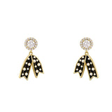 Pearl Bowknot Pendant Earrings for Christmas Party