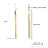 Long Tassel Ear Piercing Drop Earrings For Women Christmas Gift
