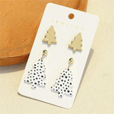 Christmas Tree Stud Earrings Acrylic Party Jewelry Accessorie