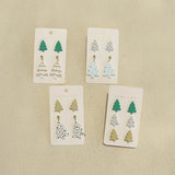 Christmas Tree Stud Earrings Acrylic Party Jewelry Accessorie