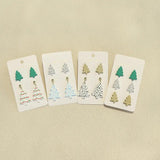 Christmas Tree Dangle Drop Earrings for Girls Bohemia Acrylic Earrings
