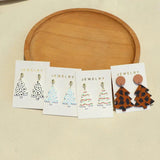 Christmas Tree Dangle Drop Earrings for Girls Bohemia Acrylic Earrings
