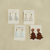 Christmas Tree Dangle Drop Earrings for Girls Bohemia Acrylic Earrings