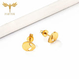 12 Pairs Sci-fi Movie Alien Stud Earrings Set Stainless Steel Jewelry