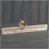Wooden Santa Countdown Calendar Desk Decor
