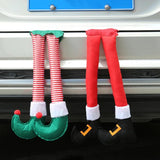 Christmas Tree Hanging Elf Santa Stuffed Legs Xmas Decor Ornaments