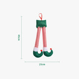 Christmas Tree Hanging Elf Santa Stuffed Legs Xmas Decor Ornaments