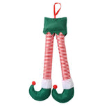 Christmas Tree Hanging Elf Santa Stuffed Legs Xmas Decor Ornaments